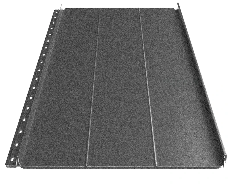 Клікфальц Будсервіс "Преміум" П2 Relief iceCrystal mat Thyssen krupp 0.50 mm RAL 9005 Чорний
