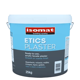 Акрилова водовідштовхувальна фасадна штукатурка Isomat ETICS PLASTER Fine 25 кг, White
