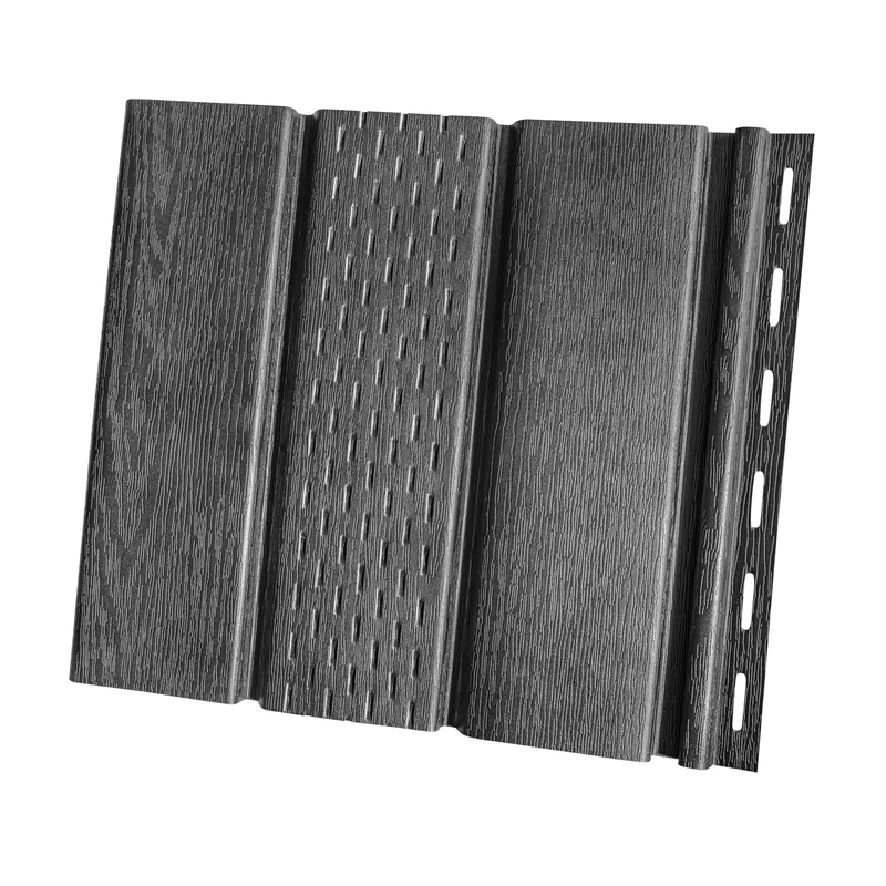 Панель софита RainWay с перфорацией 300x3000 (0,9 м2) RAL 9005 Черный