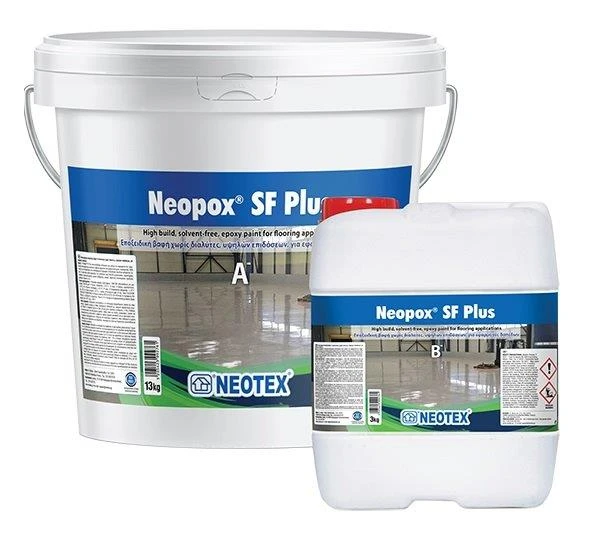 Епоксидне покриття для підлог NEOTEX Neopox SF Plus Комплект (A+B) 16 кг світло-сірий