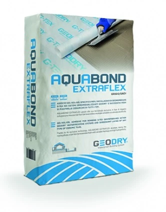 Минеральный клей на цементной основе GEODRY AQUABOUND EXTRAFLEX С2TE S1 25 кг, Серый