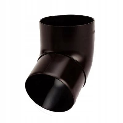 Коліно Galeco PVC система 110/80 67° RAL 8019 Темно-коричневий