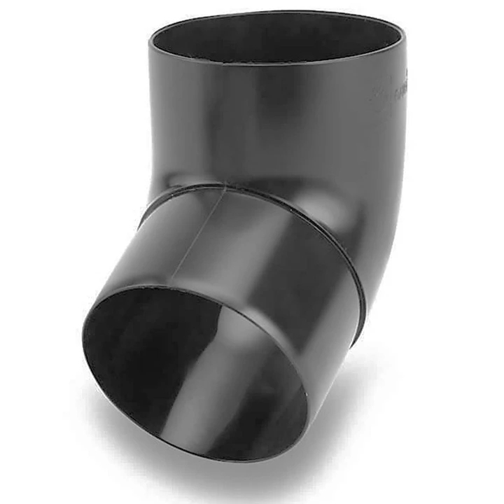 Коліно Galeco PVC система 110/80 67° RAL 7021 Графітовий