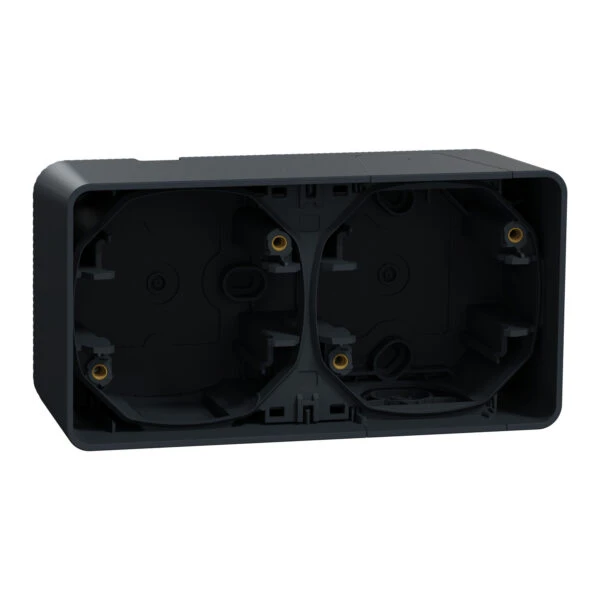Коробка Schneider Electric для внеш. монтажа 2-ая IP55 "MUREVA S" черная (C3)