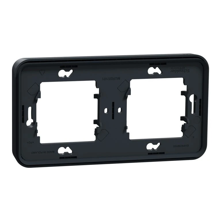 Рамка Schneider Electric 2-х кратная IP55 "MUREVA S" черная (C2)