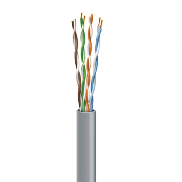 Кабель ЗЗЦМ UTP cat.5e AWG cat.5e 4х2х0,51 100МГц (бухта 305м) сірий