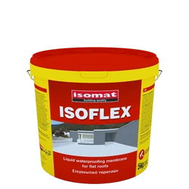 Еластомерна рідка гідроізоляційна мембрана Isomat ISOFLEX 1 кг, червоно-коричневий