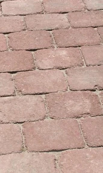 Тротуарная плитка Золотой Мандарин Кирпич большой Антик 90 Персиковый 240х160