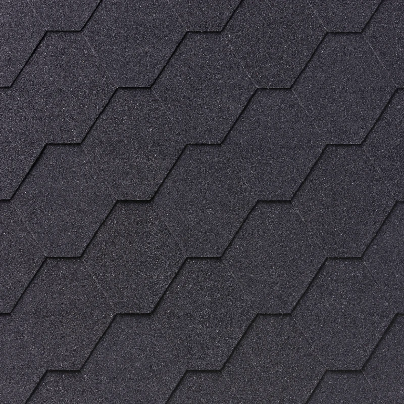 Битумная черепица IKO Superglass Нех 01 Black