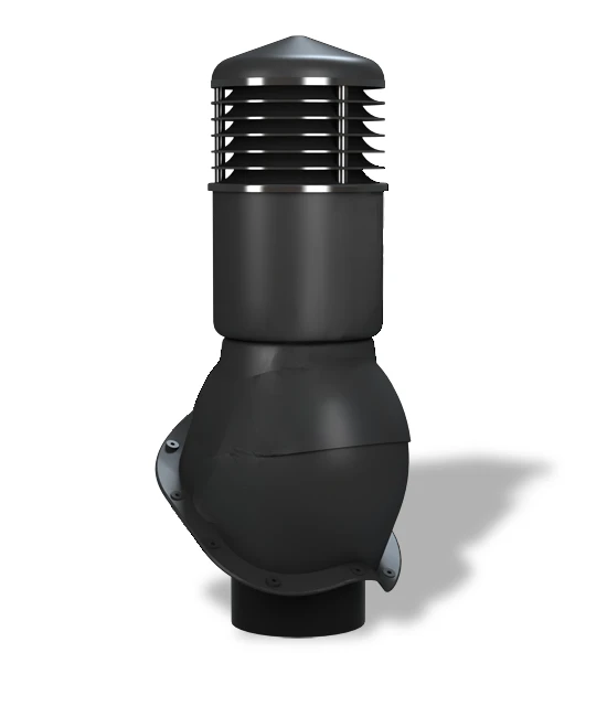 Вентиляционный выход изолированный для металлочерепицы Wirplast WiroVent PERFEKTA K55 Ø150/500 мм черный