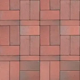 Клінкерна бруківка ABC Recker-bunt червоно-коричневий 200x100x45мм