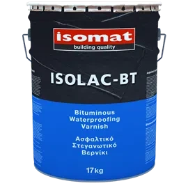 Бітумний гідроізоляційний лак Isomat ISOLAC-BT 17 кг, чорний