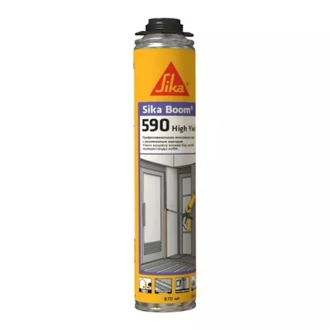 Піна монтажна під пістолет з максимальним виходом Sika SikaBoom-590 High Yield 870 мл