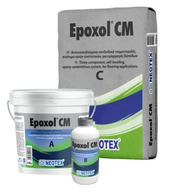 Епоксидне цементне покриття для підлог NEOTEX Epoxol СM Комплект (А+В+С) 31 кг