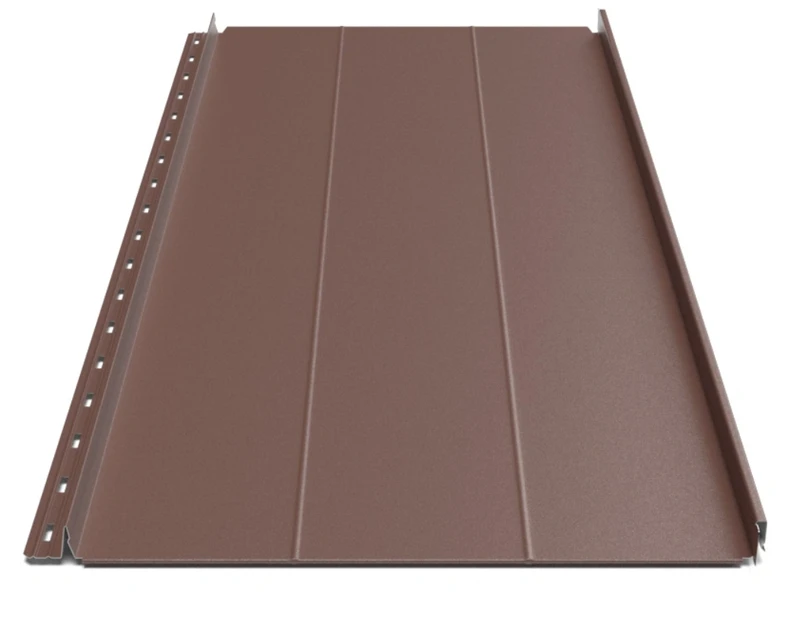 Клікфальц Будсервіс "Преміум" П2 Pladur wrinkle mat Thyssen krupp 0.50 mm RAL 8017 Коричневий
