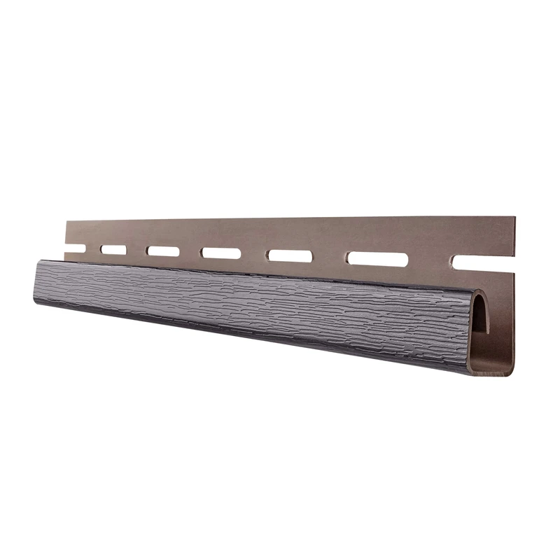 J-профиль RainWay L-3000 мм RAL 8019 Темно-коричневый
