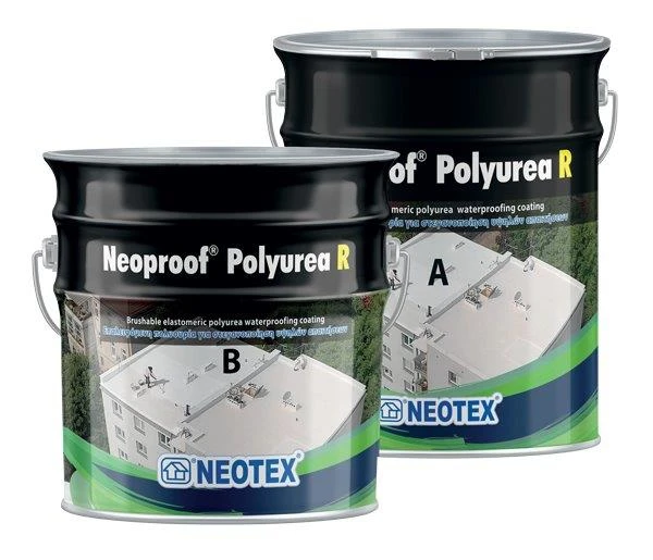 Гідроізоляційне покриття NEOTEX Neoproof Polyurea R Комплект (A+B) 19 кг білий