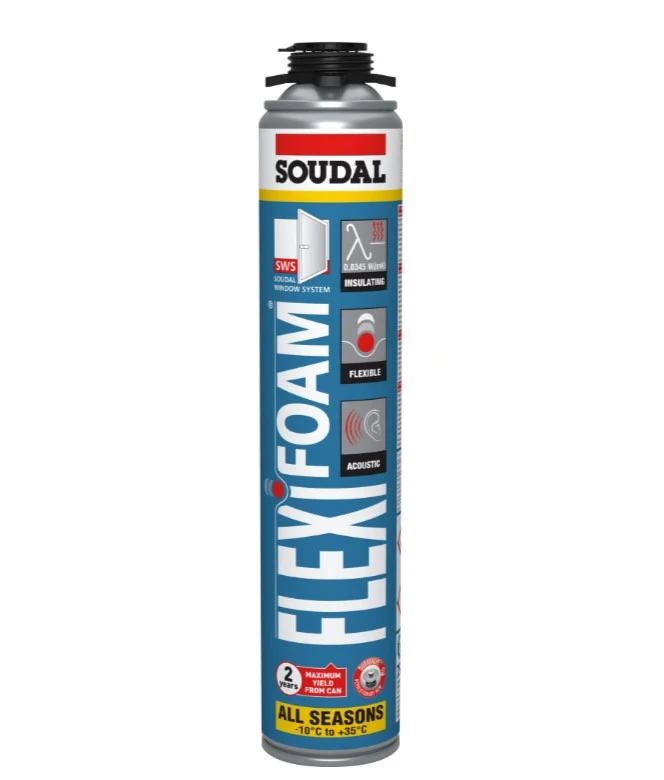Пена монтажная эластичная пистолетная Soudal FLEXIFOAM 750мл