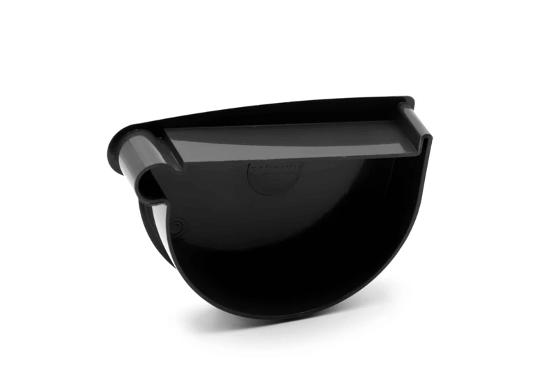 Заглушка воронки левая RainWay система 90/75 RAL 9005 Черный
