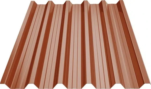 Профнастил GOOD ROOF ПН-44 Матполиэстер Украина Zn100, 0,43 мм 2-х RAL 8004 Терракот