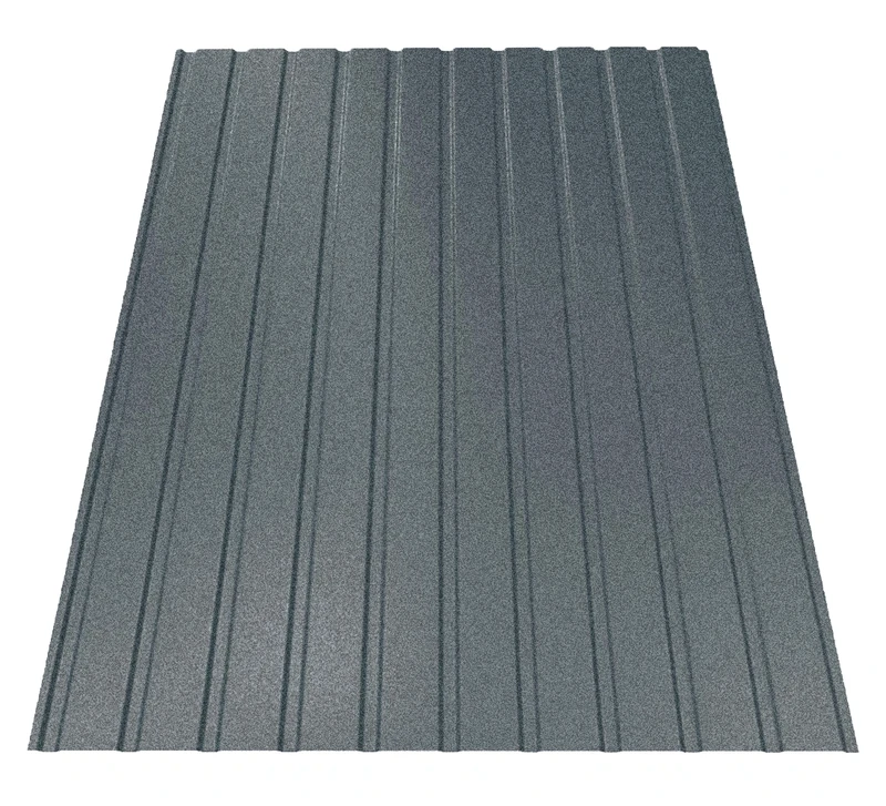 Профнастил Будсервіс Т-07 Relief iceCrystal mat Thyssen krupp 0.50 mm RAL 7016 Графіт