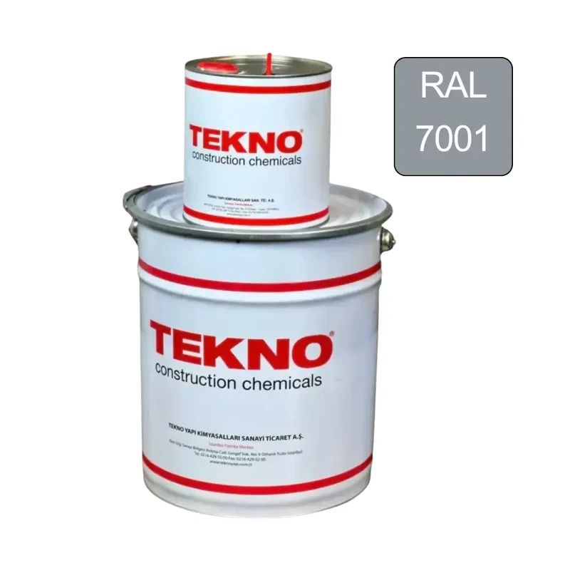 Епоксидна наливна підлога TEKNO Teknobond 500 Комплект (А + В) 20 кг, RAL 7001