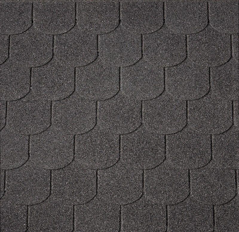 Битумная черепица IKO Superglass Biber 01 Black