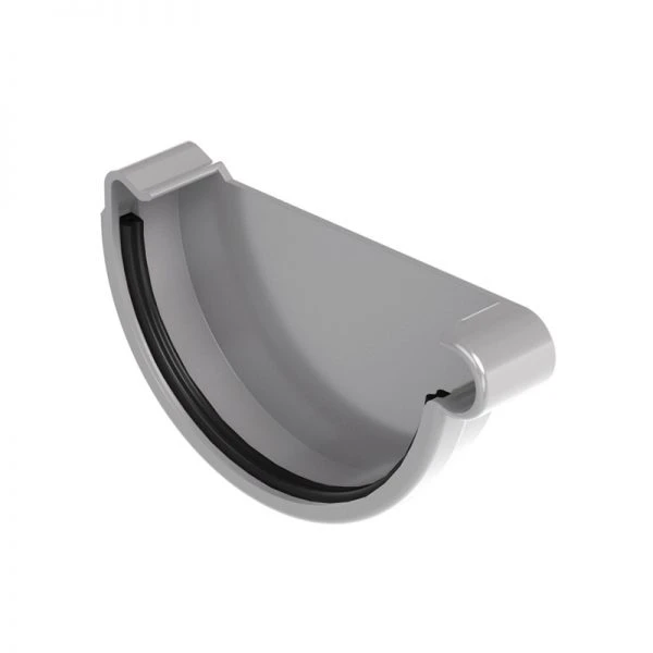 Заглушка права Galeco PVC система 150/100 RAL 7038 Світло-сірий