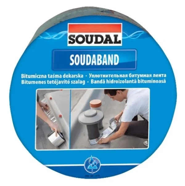 Битумная лента Soudal SOUDABAND 10см/10м/RAL8017 коричневый