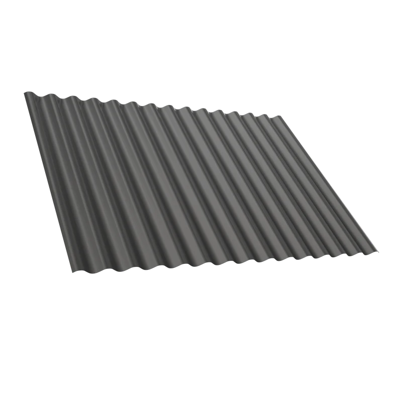 Металошифер Tile "Синусоида" матполиэстер U.S.Steel 0.45 мм RAL 7024 Серый