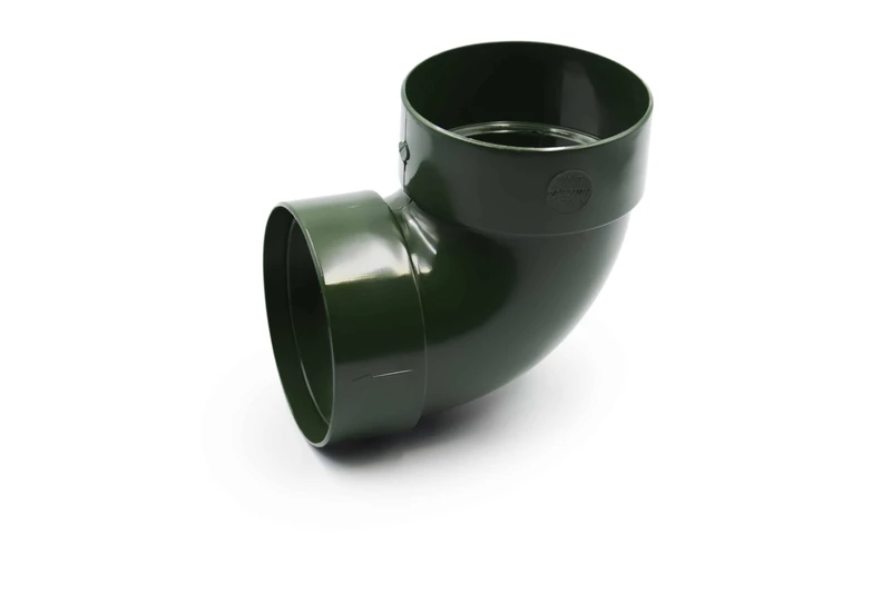 Отвод двумуфтовый RainWay система 130/100 87° RAL 6009 Зеленый