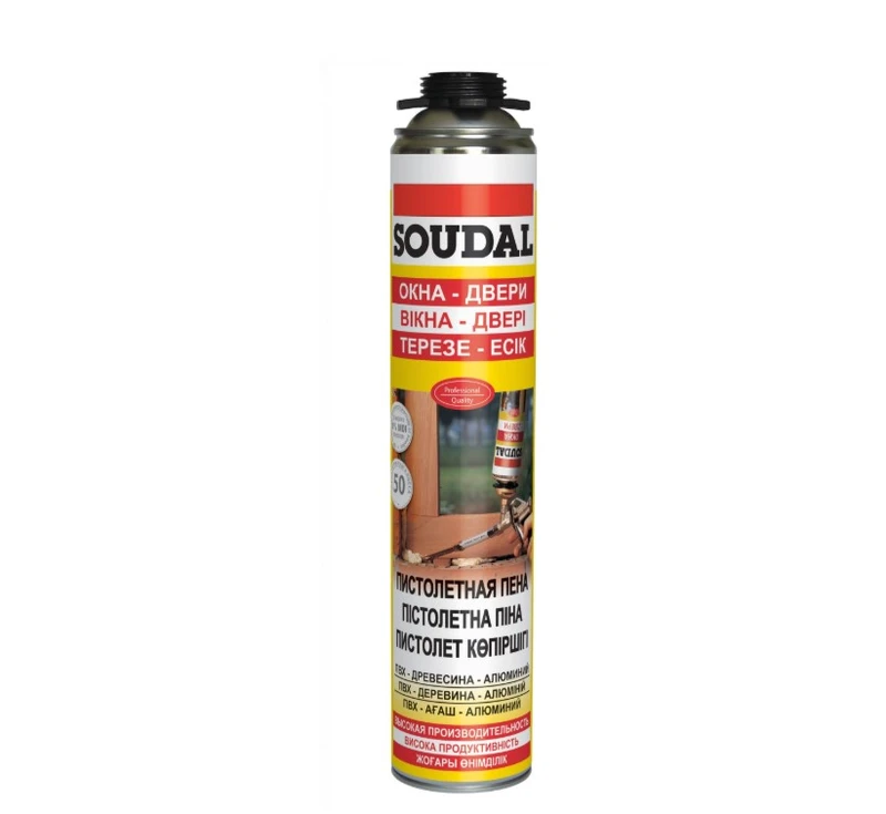 Піна монтажна пістолетна Soudal 750мл
