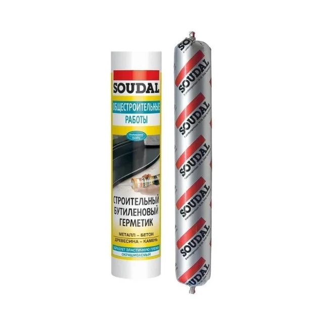 PROF Герметик бутиловый Soudal BUTYRUB белый 600 мл