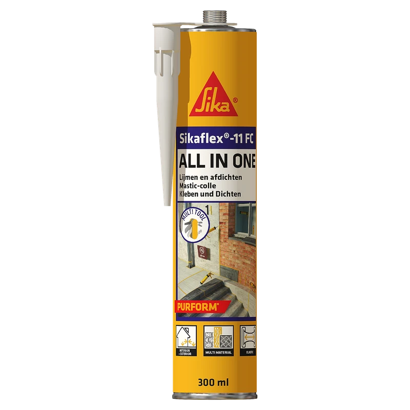 Універсальний поліуретановий клей-герметик Sika Sikaflex - 11FC All-in-One Purform 300 мл, білий