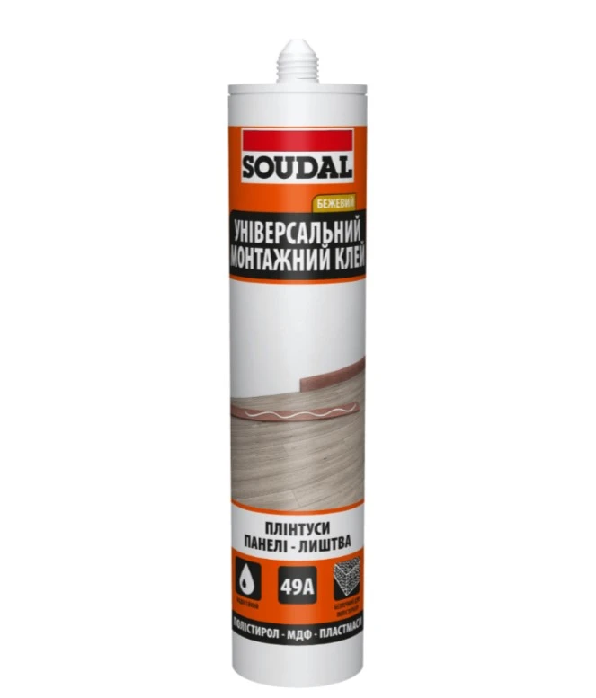 Клей монтажный универсальный Soudal 49А 280мл