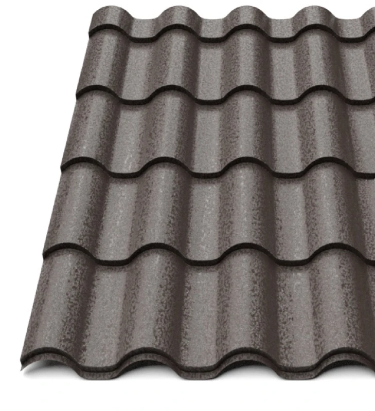 Металочерепиця Будсервіс "Інтегра 25" Relief iceCrystal mat Thyssen krupp 0.50 mm RAL 8019 Коричневий