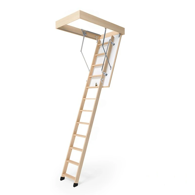 Горищні сходи Bukwood COMPACT Standard дерев'яні 3-секційні Н280см 120х70 см
