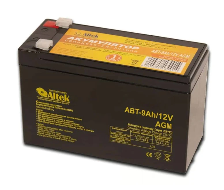 Акумулятор Altek ABT-9Аh/12V AGM