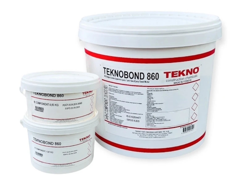 Епоксидно-цементна суміш для ремонту, монтажу та профілювання TEKNO Teknobond 860 Комплект (А+В+С), 20 кг