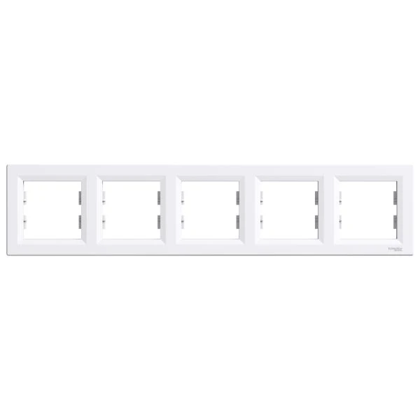 Рамка Schneider Electric 5-ти кратная "ASFORA" белая (C1) 