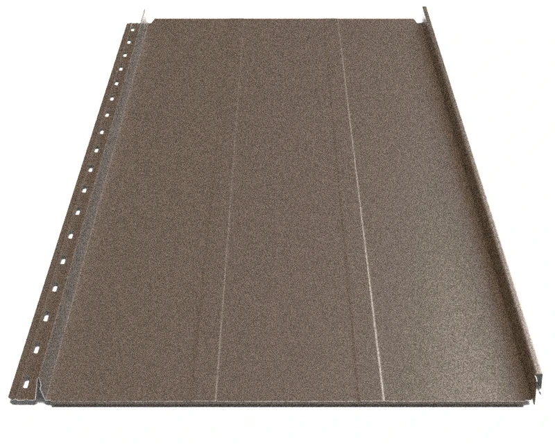 Клікфальц Будсервіс "Преміум" П3 Relief iceCrystal mat Thyssen krupp 0.50 mm RAL 8019 Коричневий