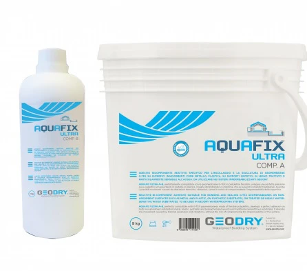 Адгезив двукомпонентный реактивный GEODRY AQUAFIX ULTRA (A+B) 5 кг
