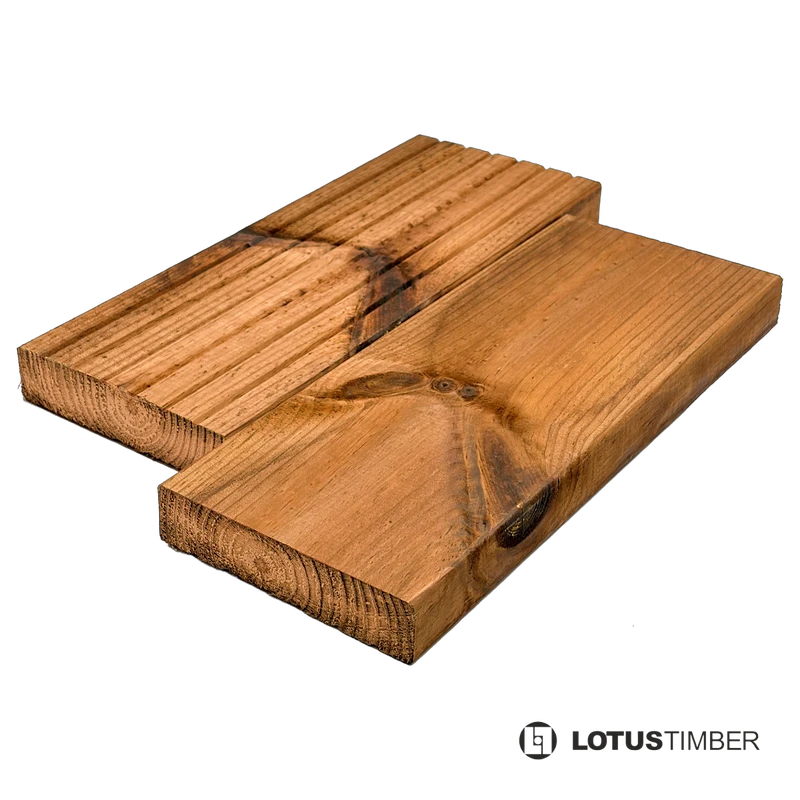 Террасная доска Eco Импрегнованая сосна LotusTimber 28х120, 3,3-5,4м Сорт АB
