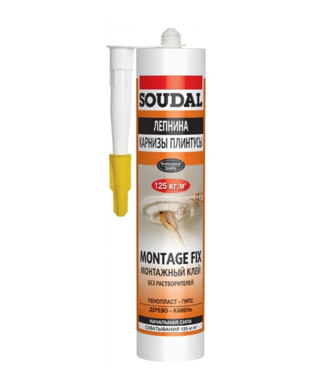 Клей монтажный Soudal MONTAGE FIX 280мл