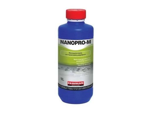 Гидрофобизирующая пропитка для защиты непористых оснований Isomat NANOPRO-M 1 л, прозрачно-белый