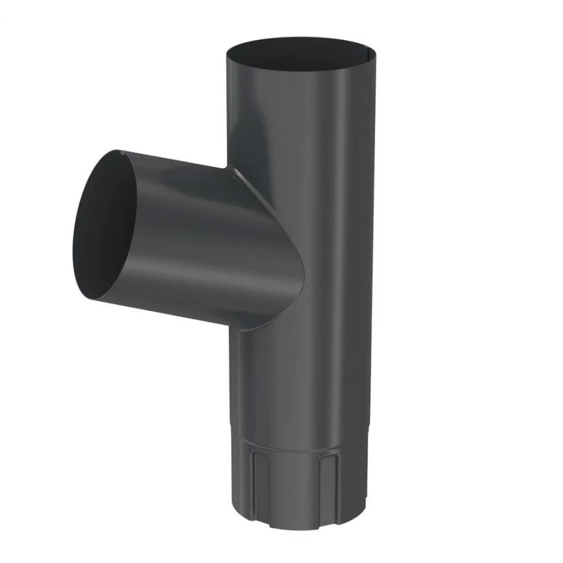 Тройник BRYZA BRYZA STAL система 150/100 Графит (RAL 7021)