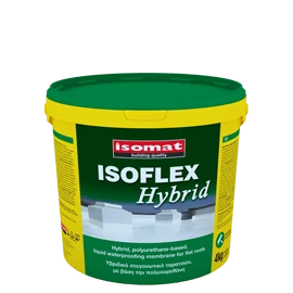 Гібридна еластомерна рідка гідроізоляційна мембрана Isomat ISOFLEX-HYBRID 13 кг, білий