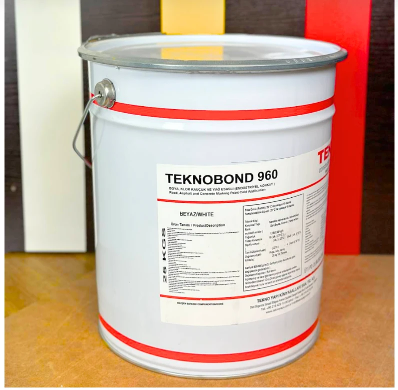 Фарба для дорожньої розмітки TEKNO Teknobond 960 25 кг, Біла