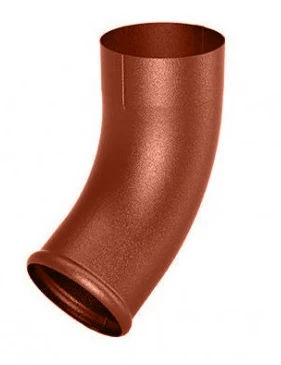 Сливное колено Flamingo система 125/90 RAL 8004 Кирпичный