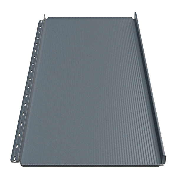 Клікфальц RUUKKI Classic Design 475 C/D/M + Sound ins. Green Coat Pural mat BT 0,50 мм RR23 Гірський сірий